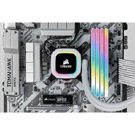 海外受注発注品 Corsair DDR4-3600MHz デスクトップPC用 メモリ VENGEANCE RGB PROシリーズ 32GB [8GB×4枚] CMH32GX4M4D3600C18W MM6593並行輸入