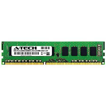 【WEB限定】 A-Tech Server 8GB 2Rx8 PC3-12800E DDR3 1600MHz ECC アンバッファード UDIMM 240ピン デュアルランク DIMM 1.5V ワークステーションサーバーメモリ 並行輸入品