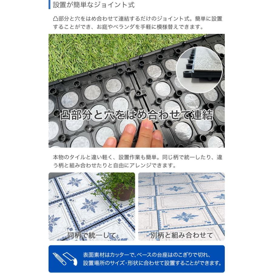 お買い得 18枚セット 表面防虫加工 遮熱効果 ジョイント パネル タイル 30×30cm 日本製 ジョイントマット ジョイントパネル BJP-30 BJR-30 ME_21
