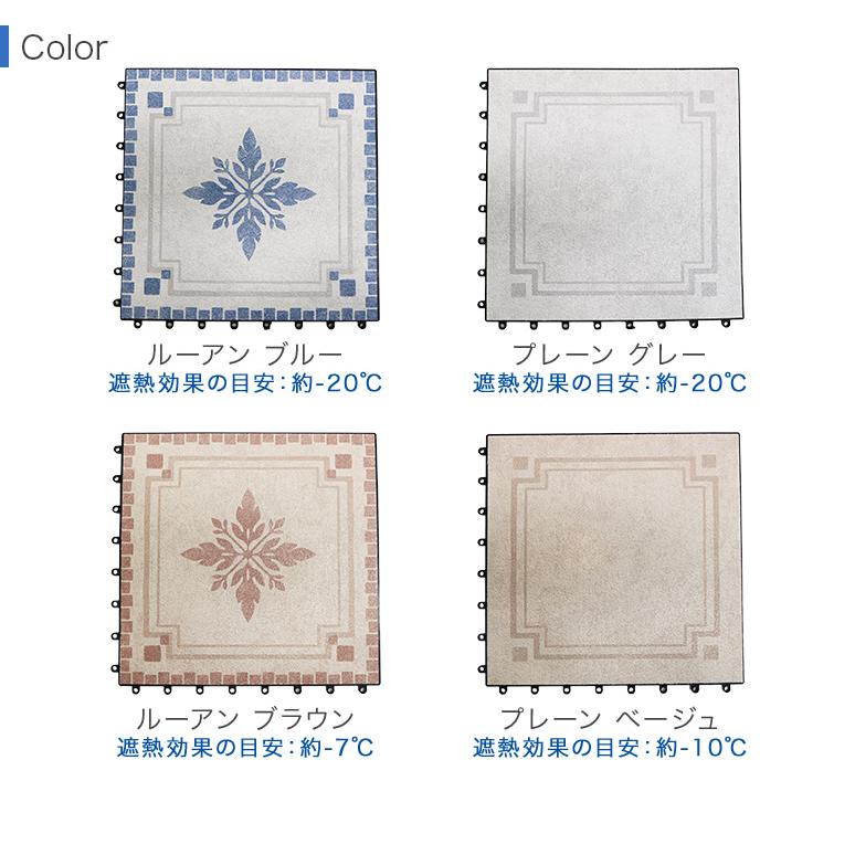 お買い得 18枚セット 表面防虫加工 遮熱効果 ジョイント パネル タイル 30×30cm 日本製 ジョイントマット ジョイントパネル BJP-30 BJR-30 ME_23