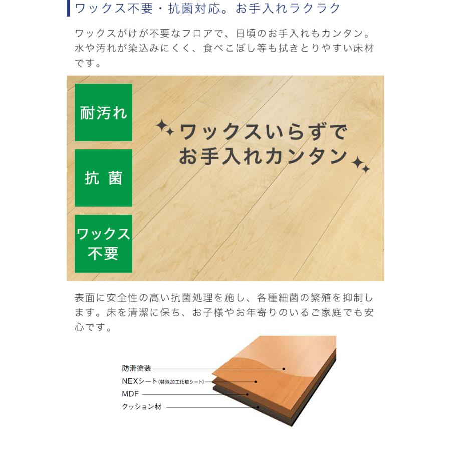 直張りフローリング ネクシオ ウォークフィット 5個セット　約10畳分　 DIY 防音フロア image.jpg
