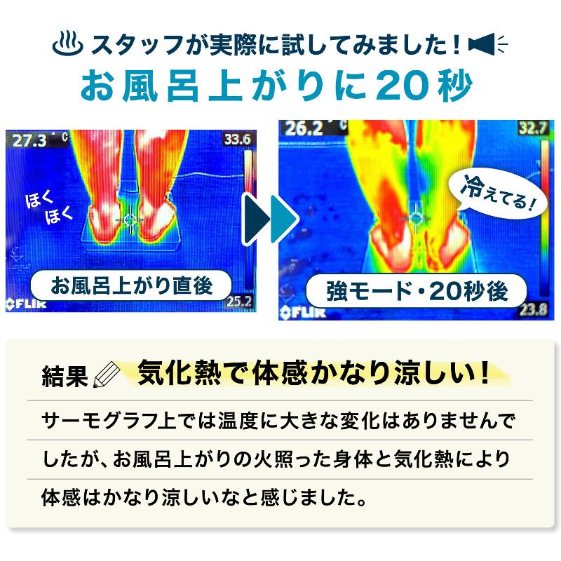 THANKO お風呂あがり全身爽快 乗れる扇風機 noresen2 のれせん2 風量3