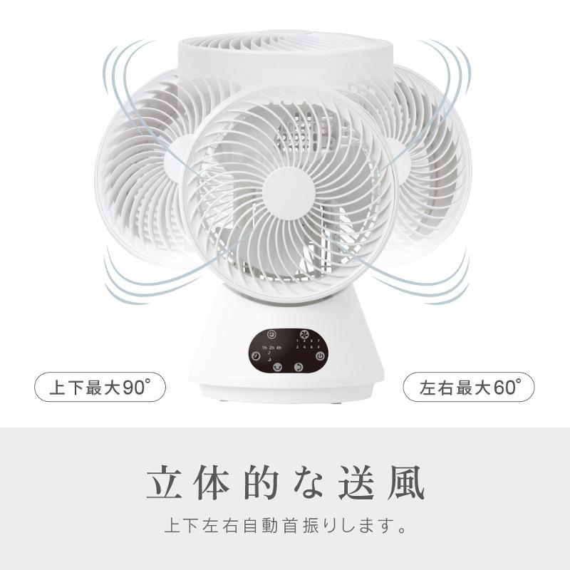 省エネ DCモーター搭載 分解して洗える 3D 自動首振り