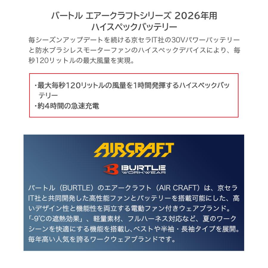 バートル BURTLE AC10 マットブラック 2026年 リチウムイオン