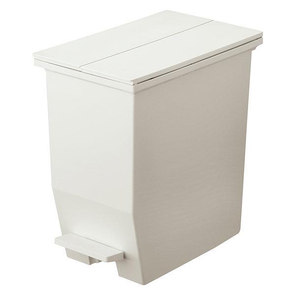 SOLOW ペダルオープンツイン 20L ゴミ箱 両開き ペダルペール ブラック