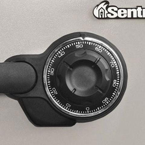 送料無料 sentry セントリー 耐火金庫 （1時間耐火） ダイヤルキー式 22.8L ダブグレー JF082CT A4用紙サイズ収納可 - 6