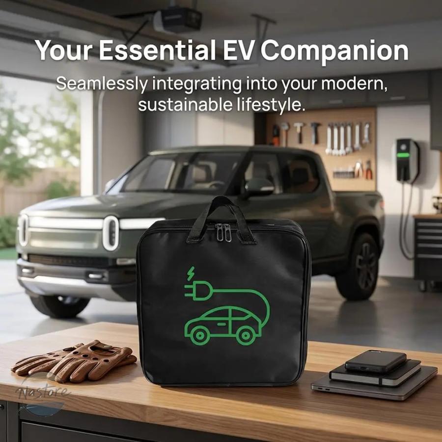 並行輸入品 電気自動車用充電器収納バッグ 防水 カーバッテリー