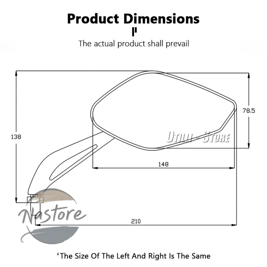 kawasaki カワサキ バックミラー バイク Z1000 Z750 R Z750R