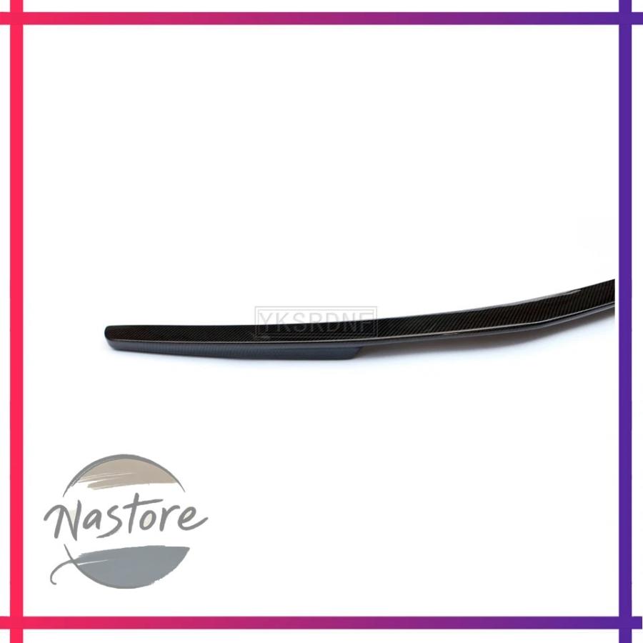 カーボンファイバー製 リアトランク トリム ウィング スポイラー