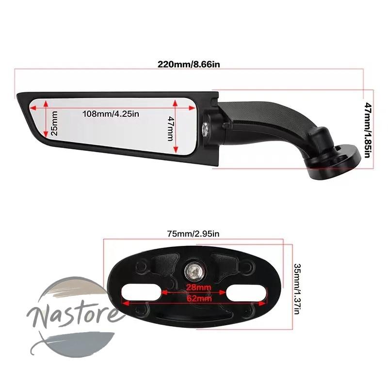 並行輸入品 ホンダ cbr650r バイク ミラー カスタム f cbr1000rr cbr600rr 300r 400rr 500r カスタムパーツ 部品 アクセサリーの画像