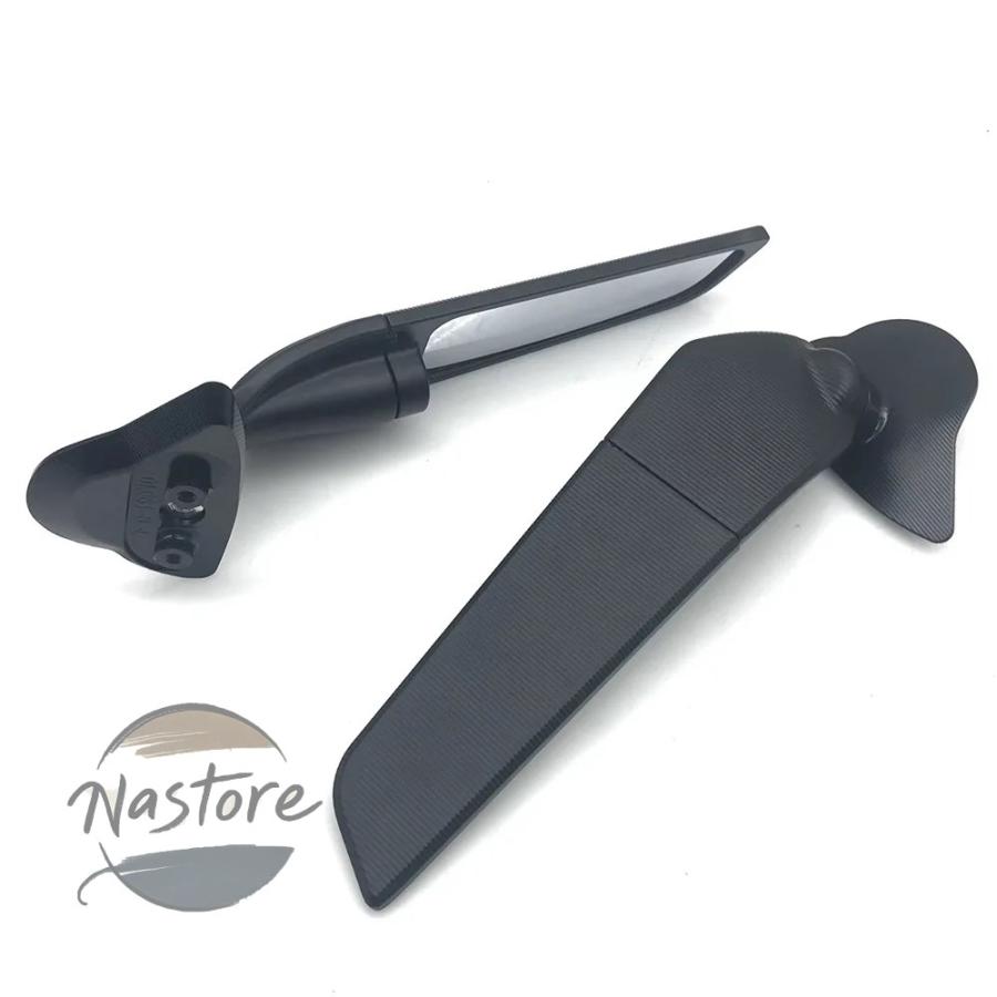 並行輸入品 r6 ヤマハ バイク ミラー ブラック バック ウィンドウィング 回転サイド yzf 2017 2021 r7 2023 ウィングレット