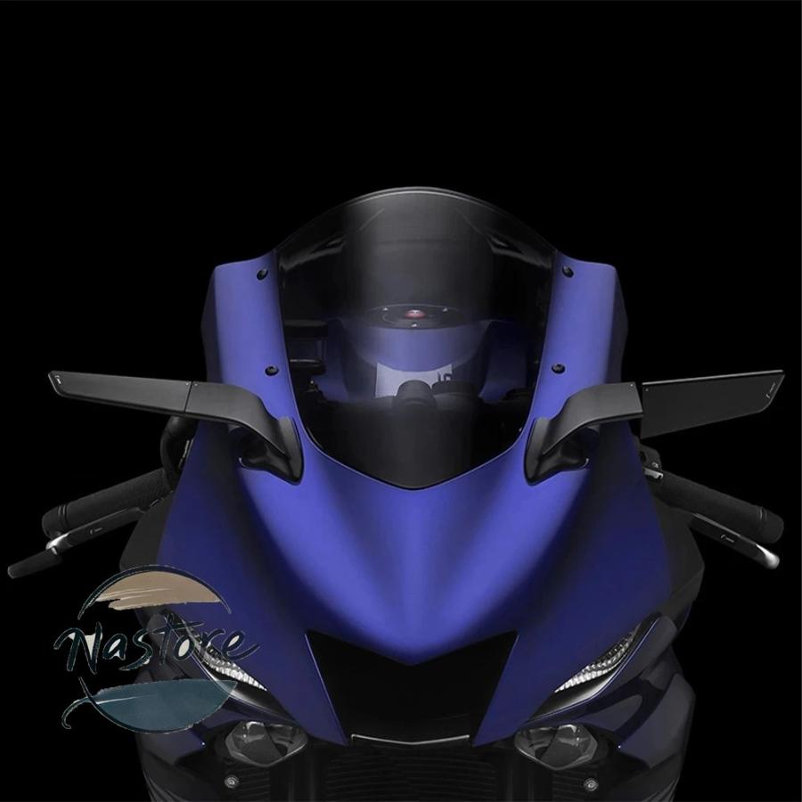 並行輸入品 r6 ヤマハ バイク ミラー ブラック バック ウィンドウィング 回転サイド yzf 2017 2021 r7 2023 ウィングレット