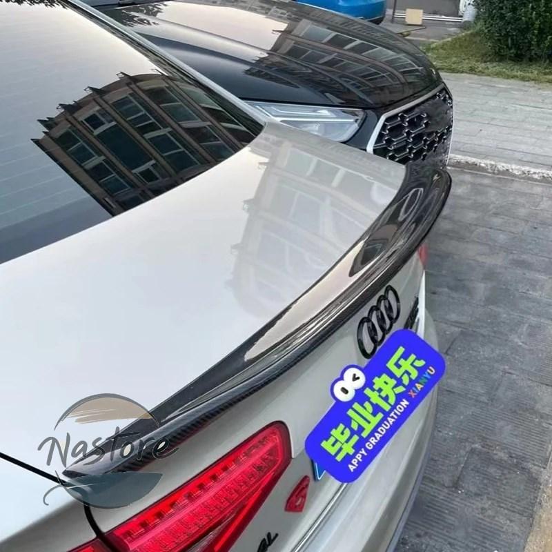 並行輸入品】アウディ audi a4 スポイラー リア トランク カーボン b8