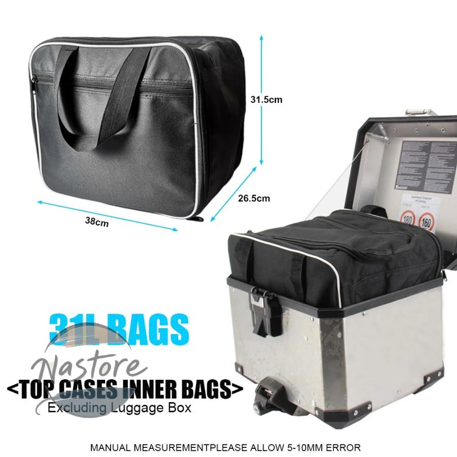 並行輸入品 BMW バイク 部品 カスタムパーツ アクセサリー luggage bags r1200gs adv black inner r1250 gs adventureの画像