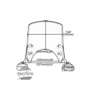 並行輸入品 バイク aluminum windscreen windshield 39mm-41mm fit for インディアンスカウト 2015-20 scout sixty/scout カスタムパーツ 部品 アクセサリーの画像
