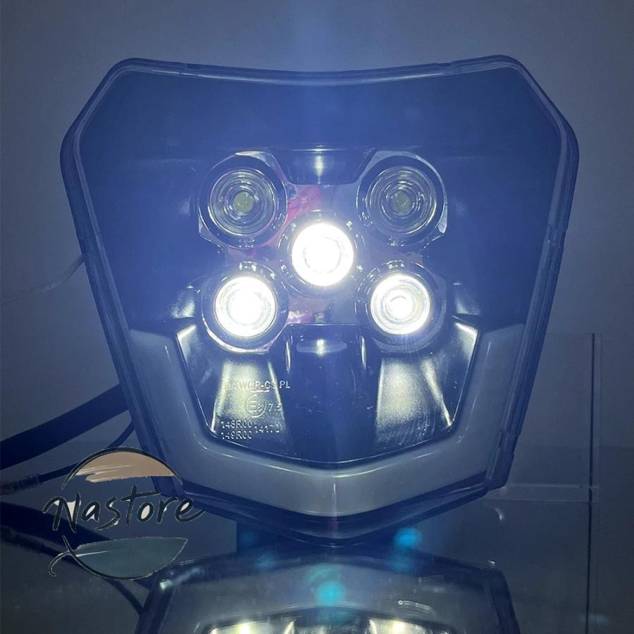 並行輸入品 バイク ヘッドライト ヘッド ライト プレート led フェアリング モトクロス 汚れ 超 エンデューロ ktm exc sx mx 250 300 カスタムパーツ 部品_12