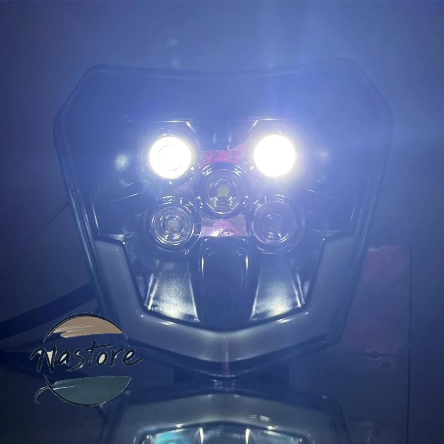 並行輸入品 バイク ヘッドライト ヘッド ライト プレート led フェアリング モトクロス 汚れ 超 エンデューロ ktm exc sx mx 250 300 カスタムパーツ 部品_13