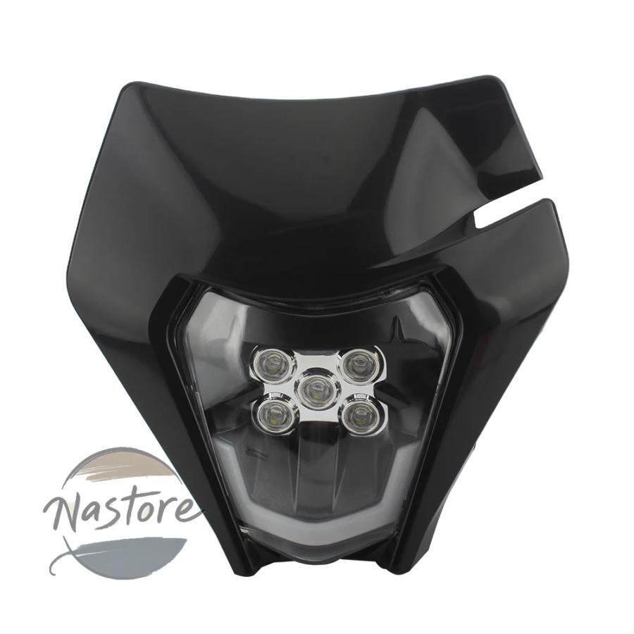 並行輸入品 バイク ヘッドライト ヘッド ライト プレート led フェアリング モトクロス 汚れ 超 エンデューロ ktm exc sx mx 250 300 カスタムパーツ 部品_15