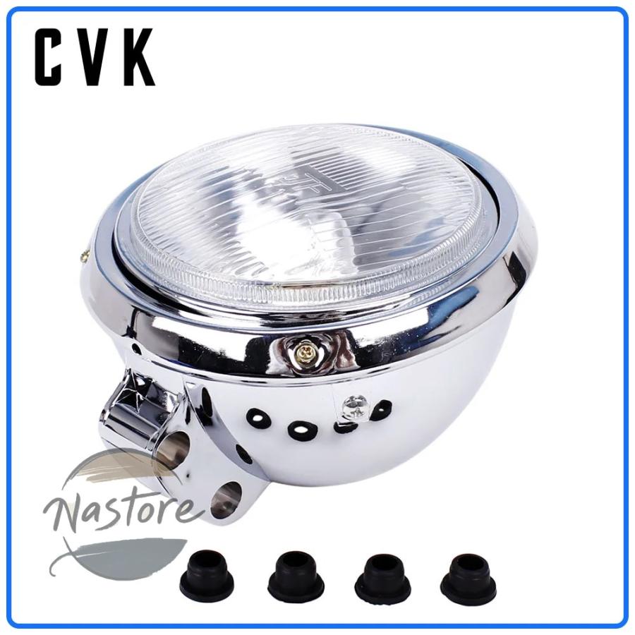 並行輸入品 ホンダ バイク ヘッドライト cvk dc 12v ヘッドランプ ハーレー 883 スティード カスタムパーツ 部品 アクセサリーの画像