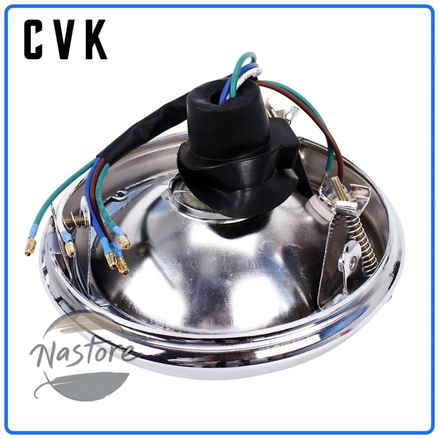 並行輸入品 ホンダ バイク ヘッドライト cvk dc 12v ヘッドランプ ハーレー 883 スティード カスタムパーツ 部品 アクセサリーの画像