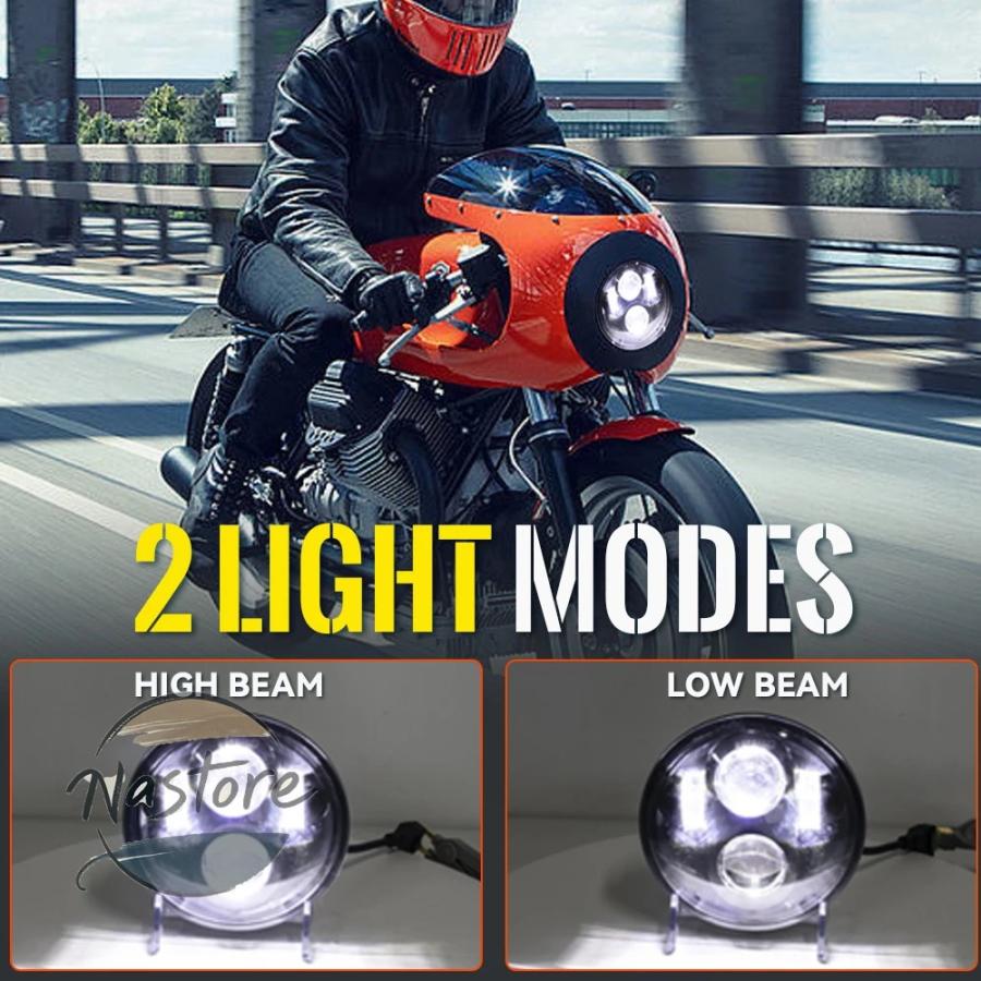 並行輸入品 バイク ヘッドライト 5 3/4インチ led ヘッドランプ 5.75インチ faro moto ライト カスタムパーツ 部品 アクセサリー_12