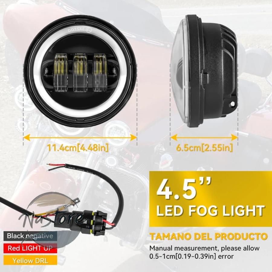 並行輸入品 バイク フォグランプ ヘッドライト ヘッド ライト 補助 led パスライト ハーレー ツーリングランプ エレクトリックグライド カスタムパーツ 部品_14