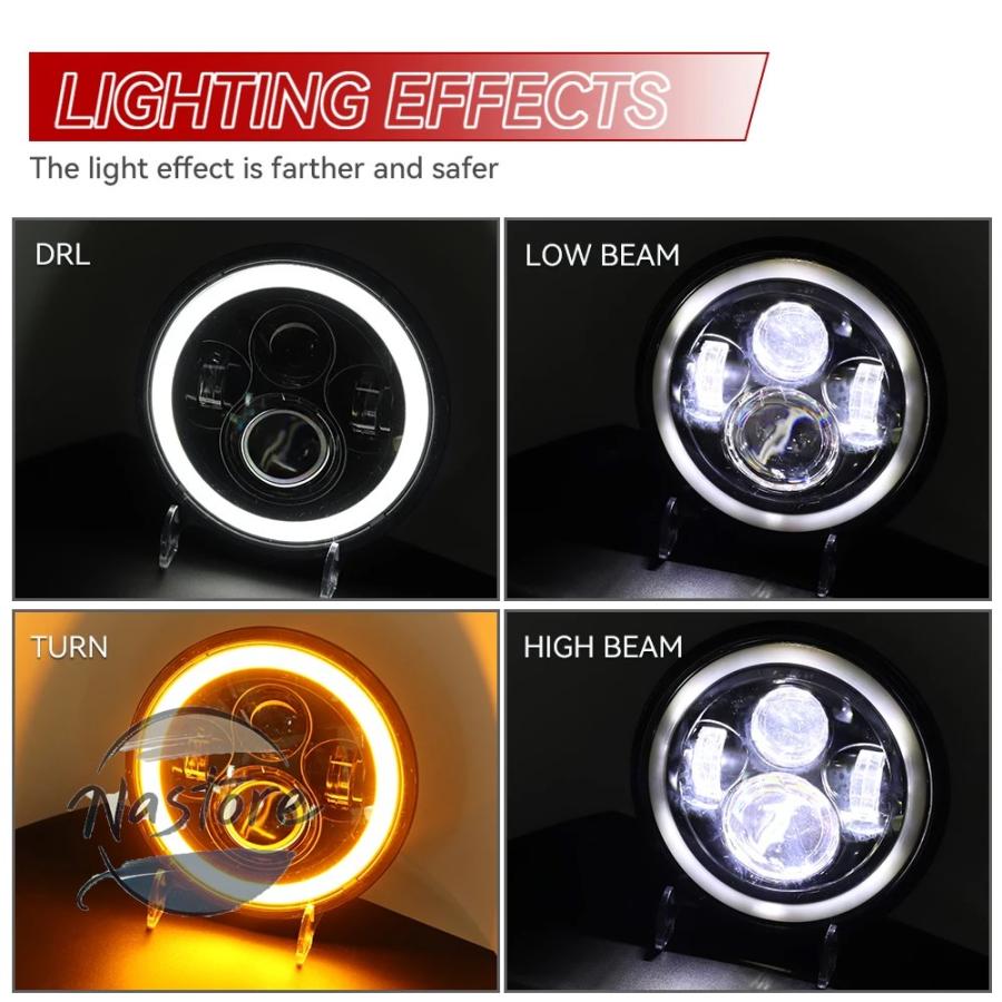並行輸入品 バイク フォグランプ ヘッドライト ヘッド ライト 補助 led パスライト ハーレー ツーリングランプ エレクトリックグライド カスタムパーツ 部品_17