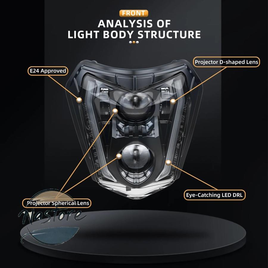 並行輸入品 KTM バイク ヘッドライト アクセサリー カスタム 690 smc r