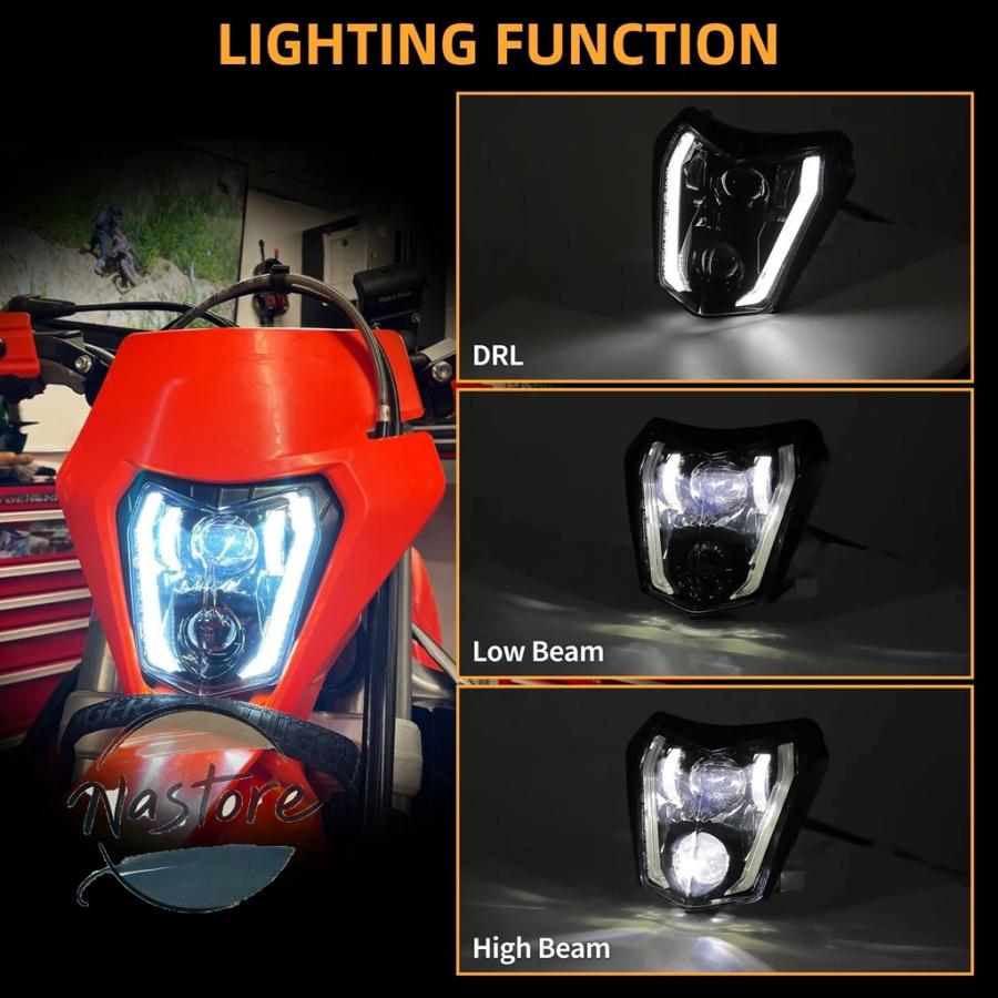 並行輸入品 KTM バイク ヘッドライト アクセサリー カスタム 690 smc r