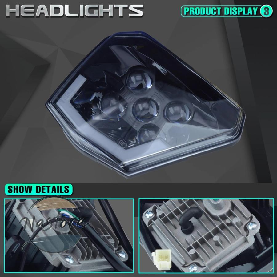 ブランド登録なし - 並行輸入品 自動二輪車 前照灯 上端 第一人者 x 原動機 led ともし火 照明ランプ スーパーモトフェアリング ktm exc sxf マクスウェル ダート カスタム一部分 部分品