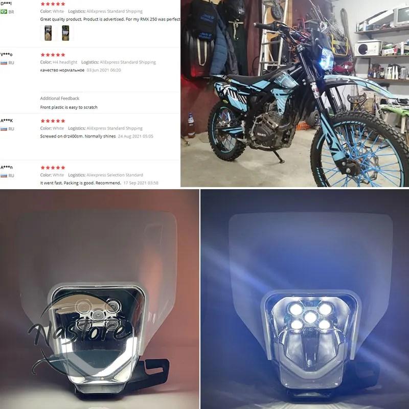並行輸入品 ハスクバーナ バイク ヘッドライト led ヘッドランプ ライト ライトガイド fc カスタムパーツ 部品 アクセサリーの画像