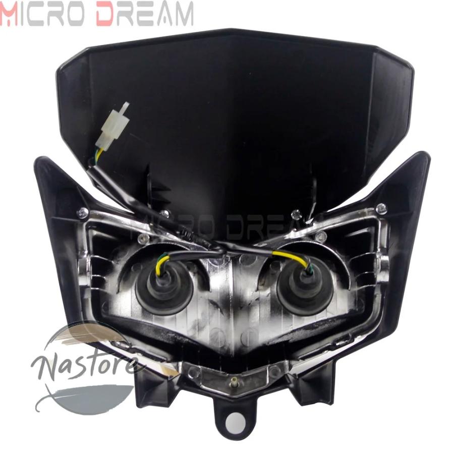 並行輸入品 バイク ヘッドライト ヘッド ライト オフロードツインデュアルライトカワサキ カワサキ klx 250 250s 250sf d-トラッカー x カスタムパーツ 部品_5