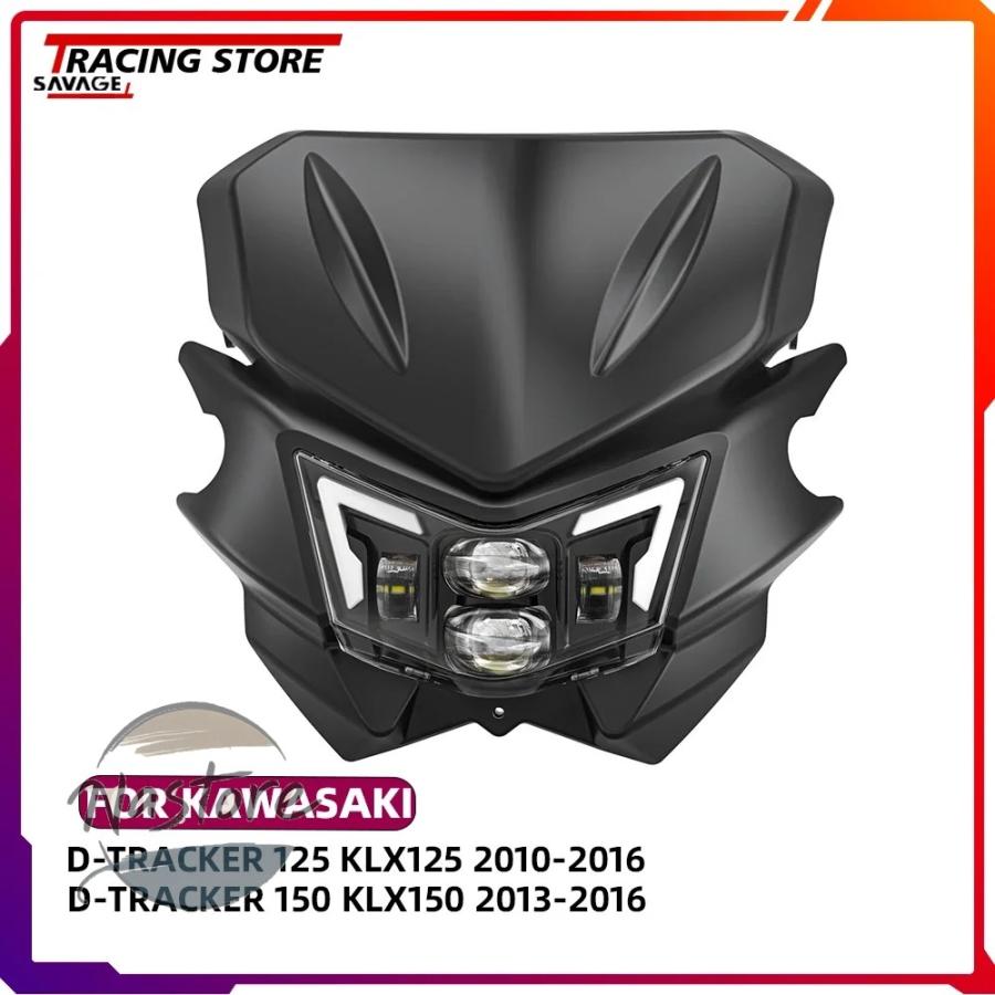並行輸入品 klx125 カワサキ バイク ヘッドライト アクセサリー 