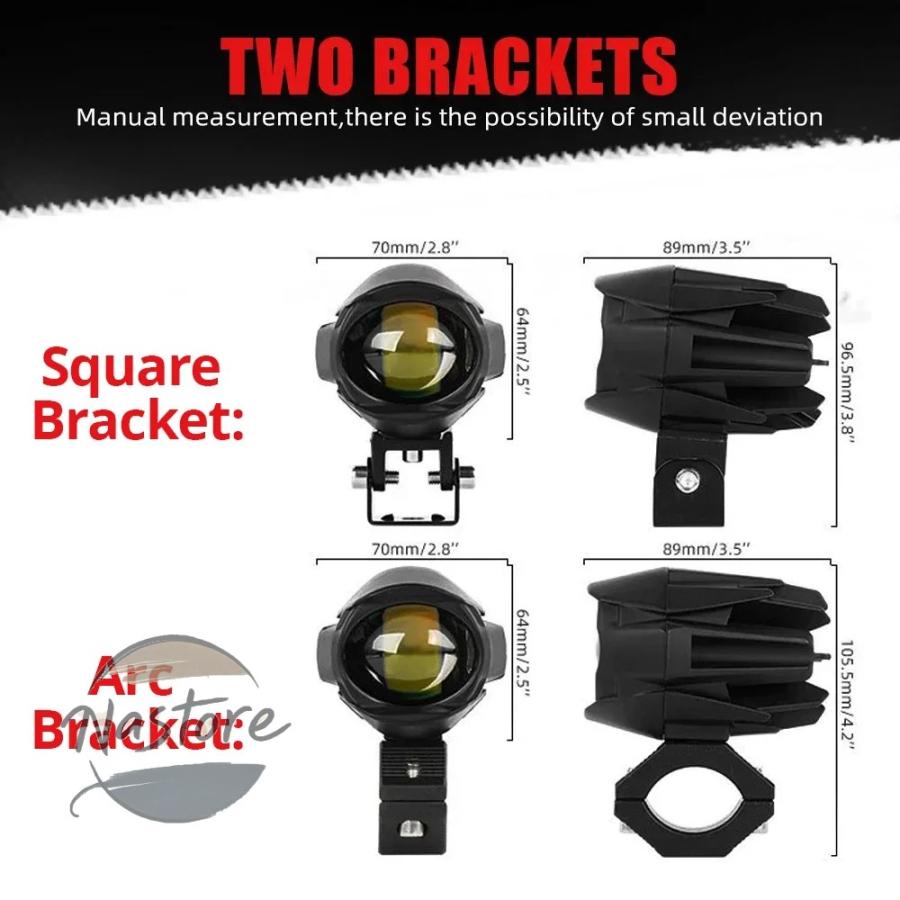 並行輸入品 バイク フォグランプ ヘッドライト ウインカー ヘッド ライト 12d 超高輝度補助 led スポットライトモト カワサキ suv カスの画像