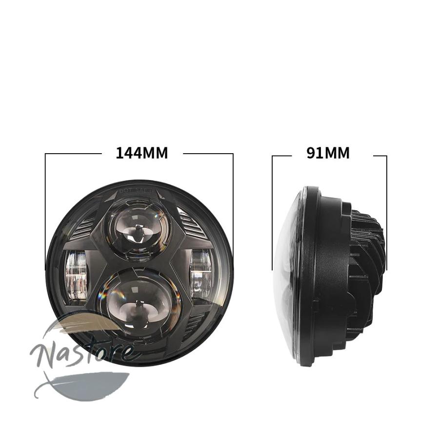 並行輸入品 バイク ヘッドライト 51w 5.75 インチ led プロジェクター hi lo ビーム ハーレー スポーツスター 1200 883