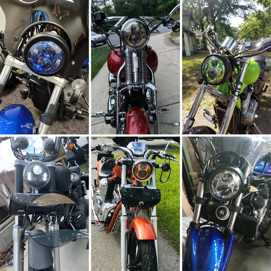 並行輸入品 バイク ヘッドライト 51w 5.75 インチ led プロジェクター hi lo ビーム ハーレー スポーツスター 1200 883