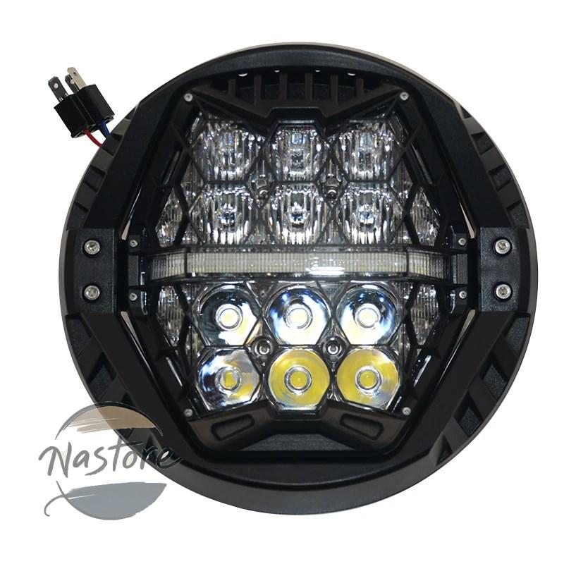 並行輸入品 バイク ヘッドライト led ラウンド型 7インチ ヘッドランプ ハウジング カスタムパーツ 部品 アクセサリー_4