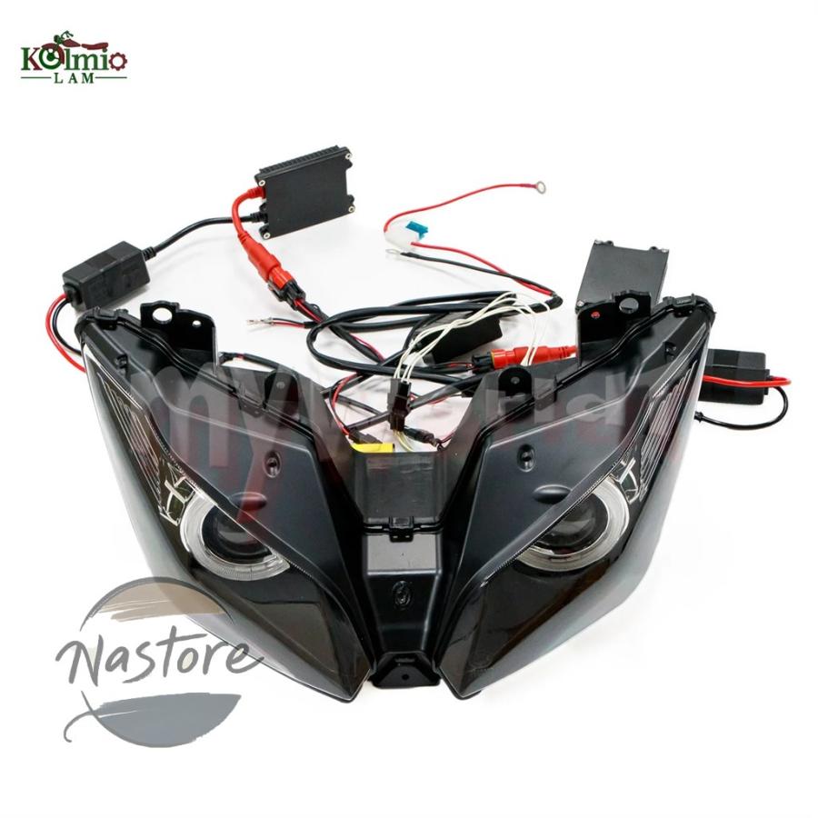 並行輸入品 バイク ヘッド ヘッドライト 部品 カスタムパーツ アクセサリー ライト カワサキ versys 650 1000 2015 2018の画像