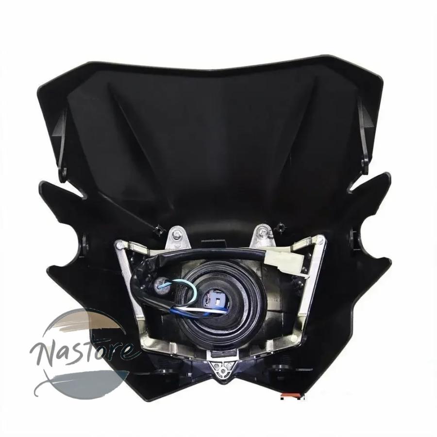 並行輸入品 スズキ suzuki バイク ヘッドライト ヘッド ライト レッド 35 ワットオフロードダート カワサキ ヤマハ カスタムパーツ 部品 アクセサリーの画像