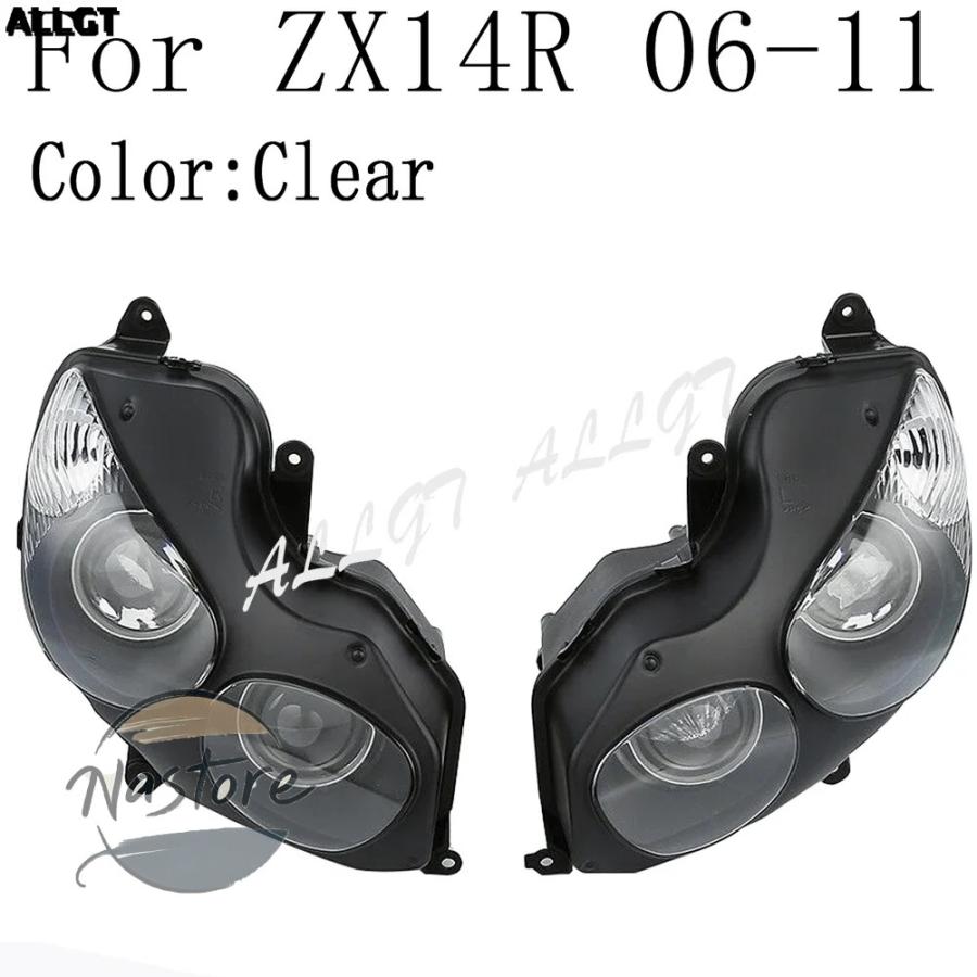 並行輸入品 zx14r カワサキ バイク ヘッドライト 2006 14 フロント ヘッドランプ カスタムパーツ 部品 アクセサリーの画像