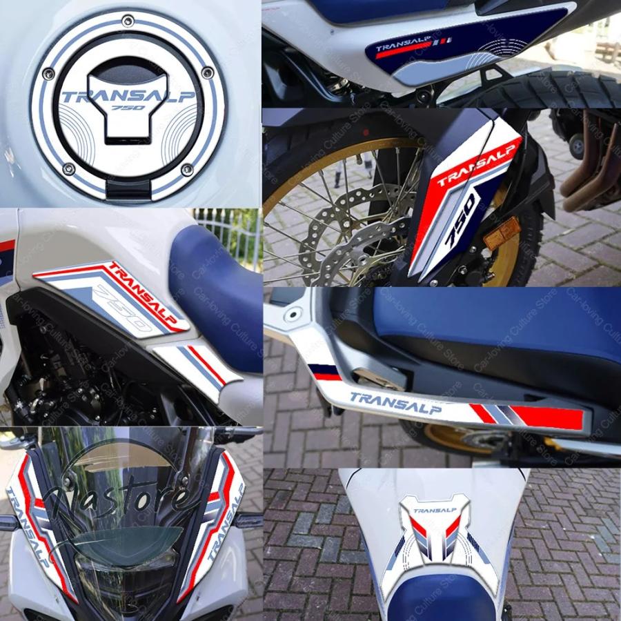 並行輸入品 バイク transalp 750 transalp750 2023 防水 ステッカー