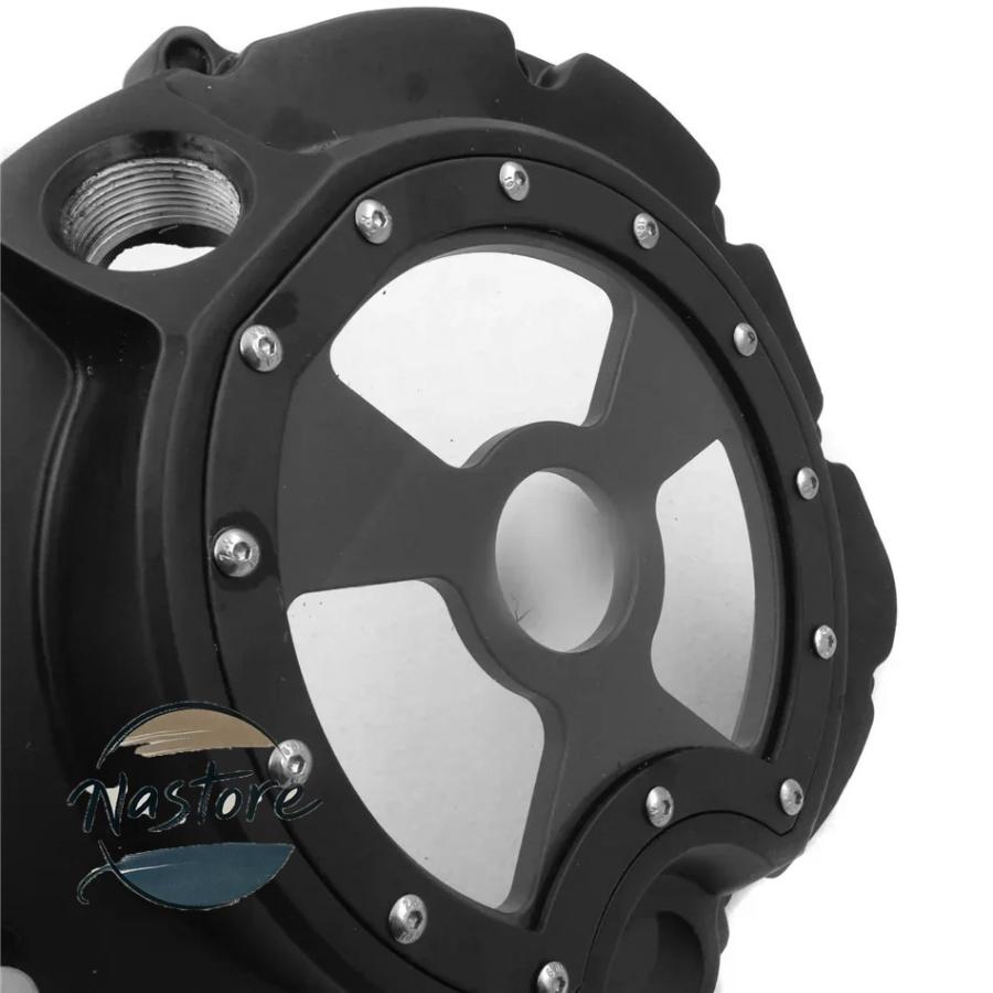 並行輸入品 バイク 部品 カスタムパーツ アクセサリー aftermarket parts カワサキ zx14r zzr1400 2006 2022 black right engine clutch cover see through_10