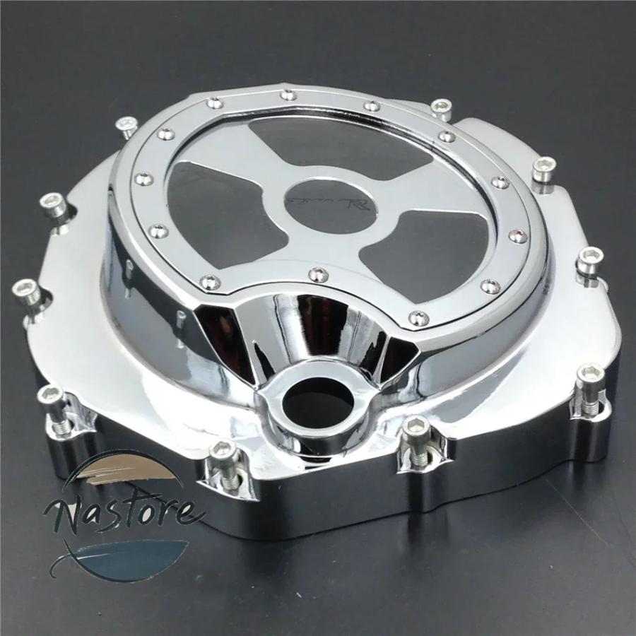 並行輸入品 バイク 部品 カスタムパーツ アクセサリー aftermarket parts カワサキ zx14r zzr1400 2006 2022 black right engine clutch cover see through_11