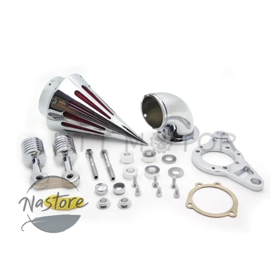 並行輸入品 クローム e black air cleaner filter for 2001 2009 ハーレー davidson ソフテイル fat boy ダイナ street bob wide glide 部品 カスタムパーツ_7