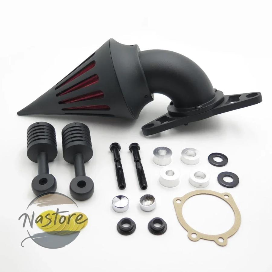 並行輸入品 クローム e black air cleaner filter for 2001 2009 ハーレー davidson ソフテイル fat boy ダイナ street bob wide glide 部品 カスタムパーツ_10