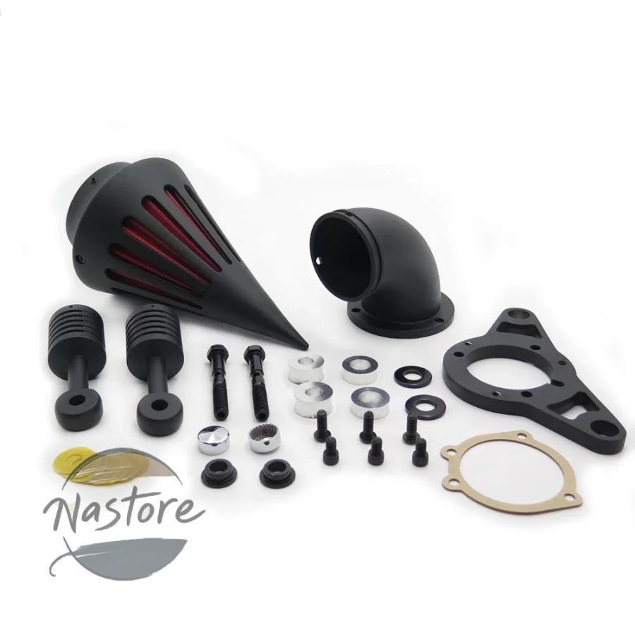 並行輸入品 クローム e black air cleaner filter for 2001 2009 ハーレー davidson ソフテイル fat boy ダイナ street bob wide glide 部品 カスタムパーツ_11