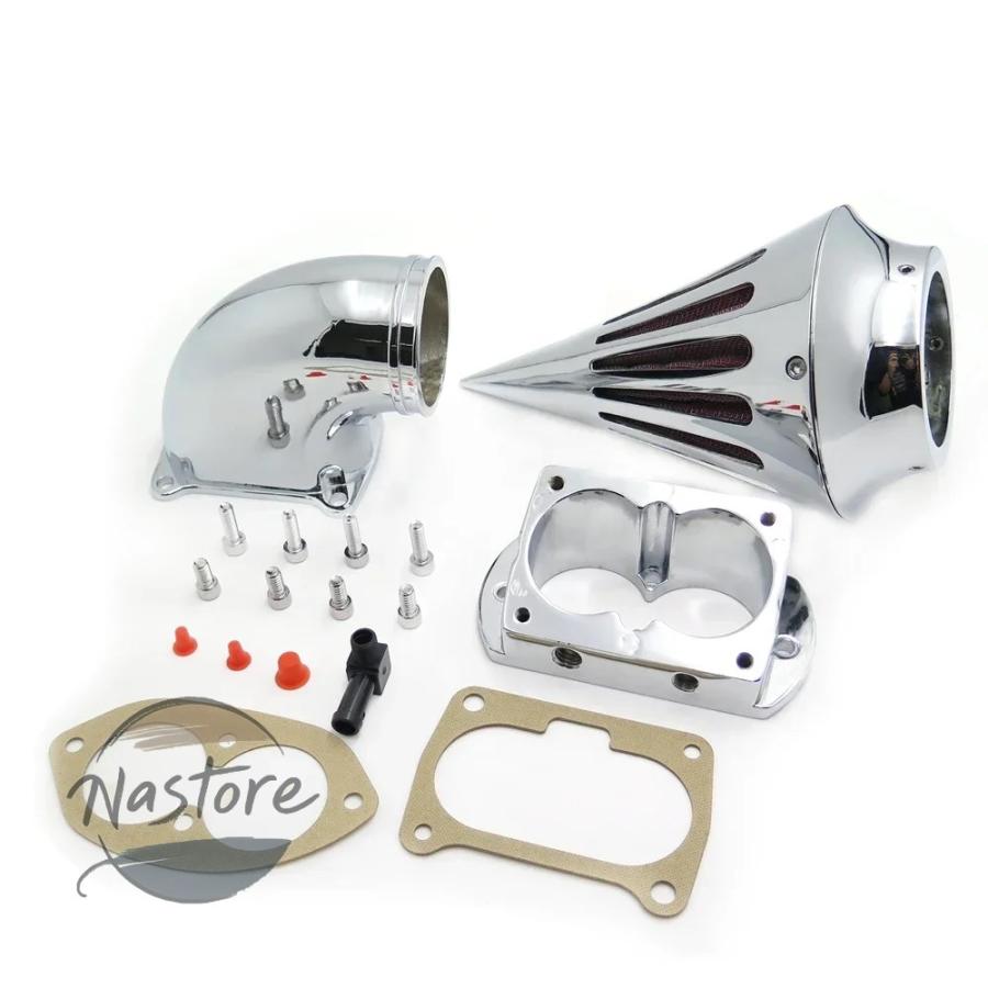 並行輸入品 バイク 部品 カスタムパーツ アクセサリー black spike air intake cleaner for 2002 2009 カワサキ バルカン 1500 1600 mean streak parts_8