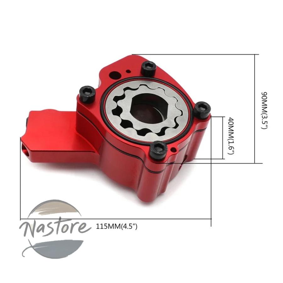 並行輸入品 バイク 部品 カスタムパーツ アクセサリー billet 6061 aluminum oil pump red for 2006 201の画像