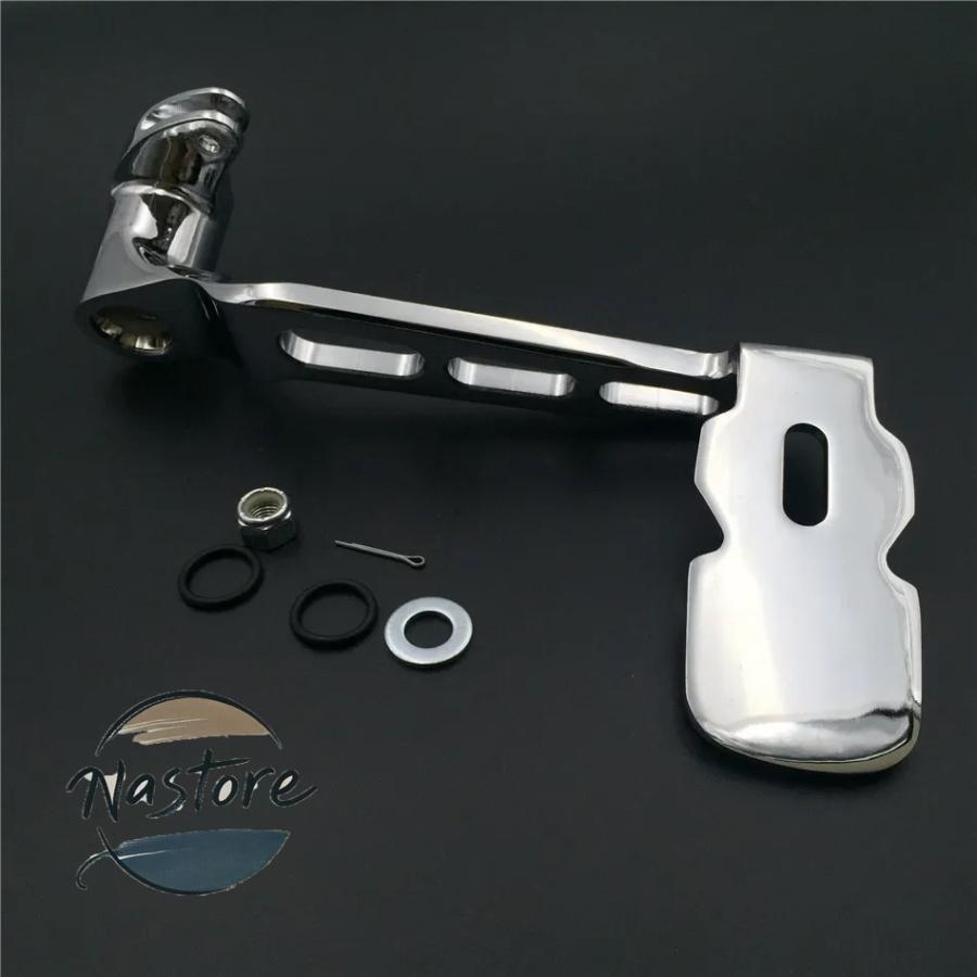 並行輸入品 バイク カスタムパーツ カスタム aftermarket parts クローム ed billet rear brake pedal foot lever three hollow out カスタムパーツ 部品_4