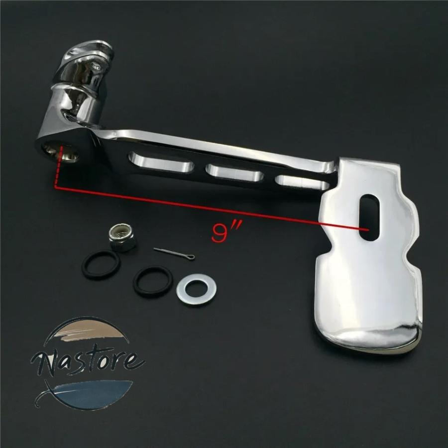 並行輸入品 バイク カスタムパーツ カスタム aftermarket parts クローム ed billet rear brake pedal foot lever three hollow out カスタムパーツ 部品_5